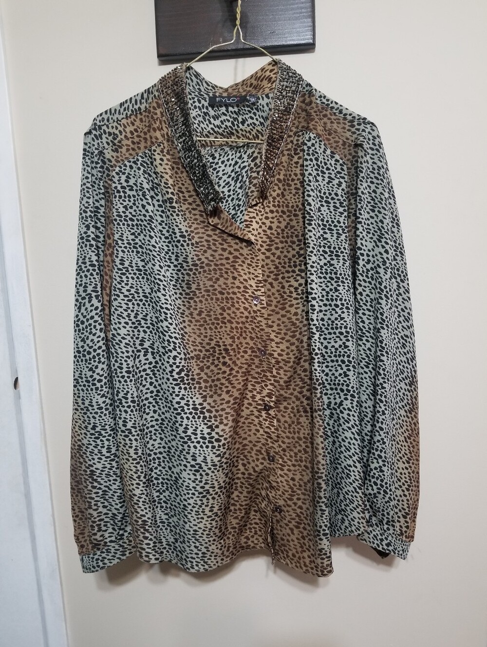Fylo Blouse Animal Print XXL Business